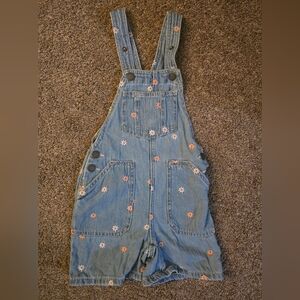 Cotton On Kids Denim Overall Shorts – Size 4